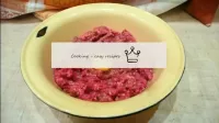 Add 1 egg to the minced meat. ...