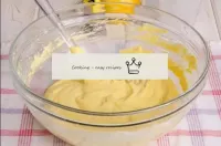 Stir the dough gently so that it retains its volum...