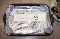 When I bake fish, I cover the form with foil - so ...