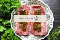 Coat the steaks with the resulting marinade. Using...