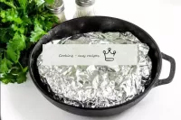 Carefully seal the foil and bake the loin for abou...