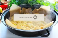 Put sauerkraut in an even layer of sauerkraut in a...