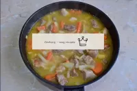 Pour hot water over the meat, cover and simmer ove...