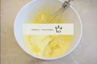 Whisk the butter with the sugar a little with a mi...