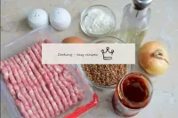 How to make meatballs with buckwheat in a pan? pre...
