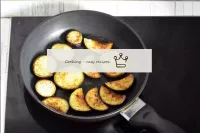 Fry the aubergines on both sides in a dry pan unti...