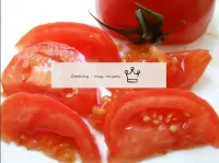 Los tomates también son chinkuem en el mismo forma...