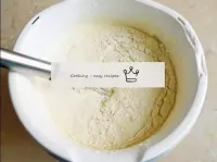 Stir the flour in very carefully by hand using a w...