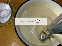 Beat the cream for a minute, then add thickening a...