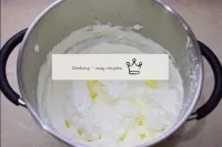 For the cream, combine the fatty sour cream with t...