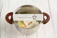 In a small saucepan, combine the eggs, sugar and v...