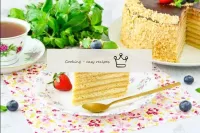 Top with dessert as desired. Honey cake Miracle cu...