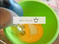 Add the remaining sugar to the yolks and beat unti...