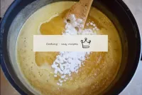 Remove the boiling mass from the heat and add the ...