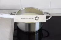 Place the pan over a medium heat. With constant st...