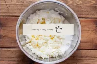 In a deep bowl, mix the right amount of cottage ch...