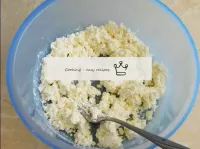 To make curd cream, mash the curd with a fork. If ...