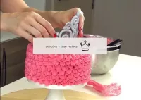 Place the crown on top. Tender cake is ready to pl...