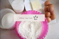 To make the cake, prepare everything you need. Use...