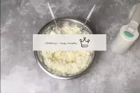 Whisk the cream at high mixer speed until lush, li...