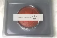 Bake the cake in the oven at 180 ° C, top-bottom m...