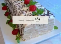 Before serving, remove the cake from the refrigera...