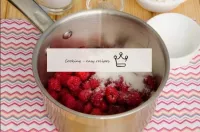 In a saucepan, combine raspberries and granulated ...