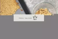 Remove the finished cake from the oven and cool a ...