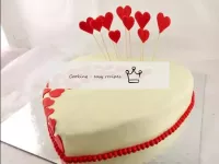 발렌타인 데이 케이크...