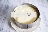 Collect the cake, generously laminating the cake w...