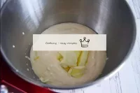 Add mild butter at room temperature. Mix so that t...