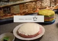 Collect the cake as usual - layer by layer, rinsin...