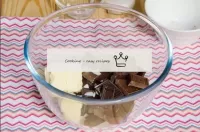 Put broken chocolate in a bowl (I have 50 g of bla...