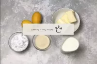 While the cake is baking, make the cream. Prepare ...