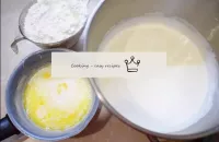 Combine the milk with the butter in a saucepan, pl...