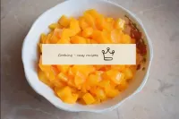 To supplement, take canned peaches into the fillin...