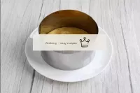 To form the cake, use a cooking ring or detachable...