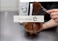 Melt the chocolate over a low heat or in the micro...