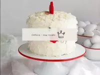 Snow cockerel cake...