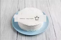 Assemble the cake by repeating the cream cake impr...