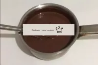 The chocolate should dissolve completely, the mass...