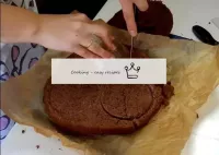 Cut three 10 cm cakes of diameter from a larger bi...