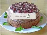 Chocolate Cherry cake is ready You can decorate it...