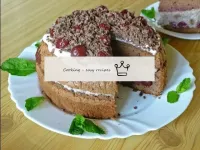 Kirschkuchen in schokolade...