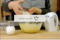 In portions we introduce a mixture of flour with s...