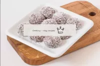 Roll the formed sweets in something tasty: in chop...