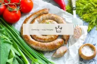 Serve hot sausage along with fresh greens, onions,...