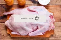 To cook stuffed duck, you need to choose it correc...