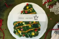 Salade végétarienne de sapin de noël...