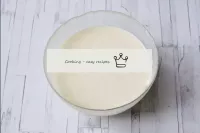 The finished cream should be medium density and no...